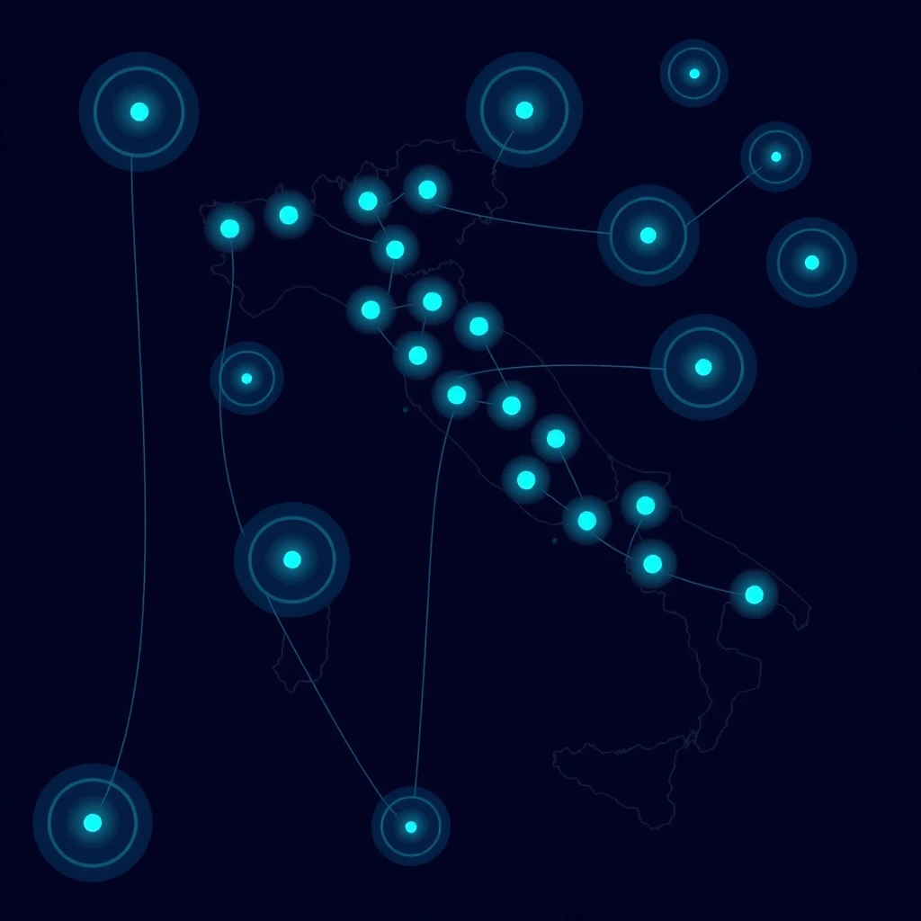 Mappa statica copertura 5G Italia